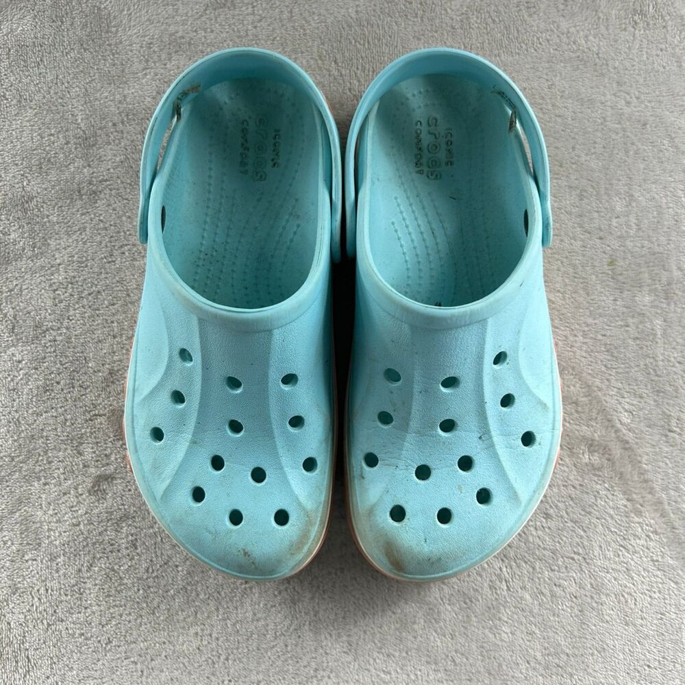 Crocs Bayaband Unisex Size J3 Blue Digital Aqua